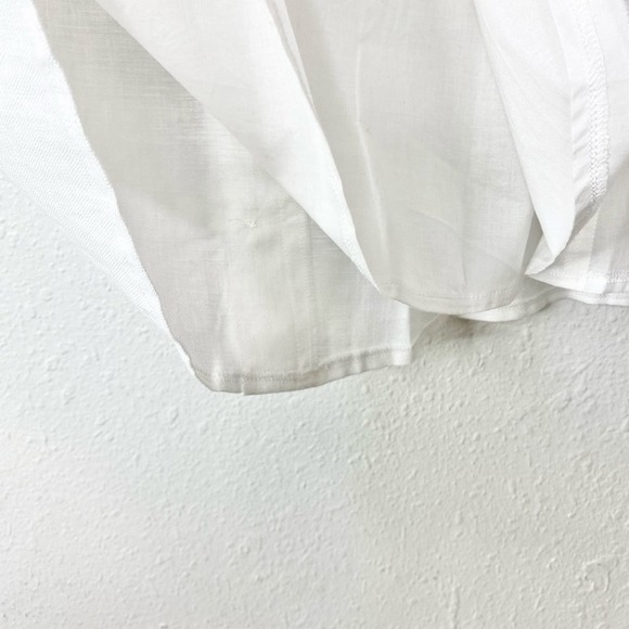 Reformation White Huckleberry Linen Mini Dress 12 NWT - Picture 5 of 9